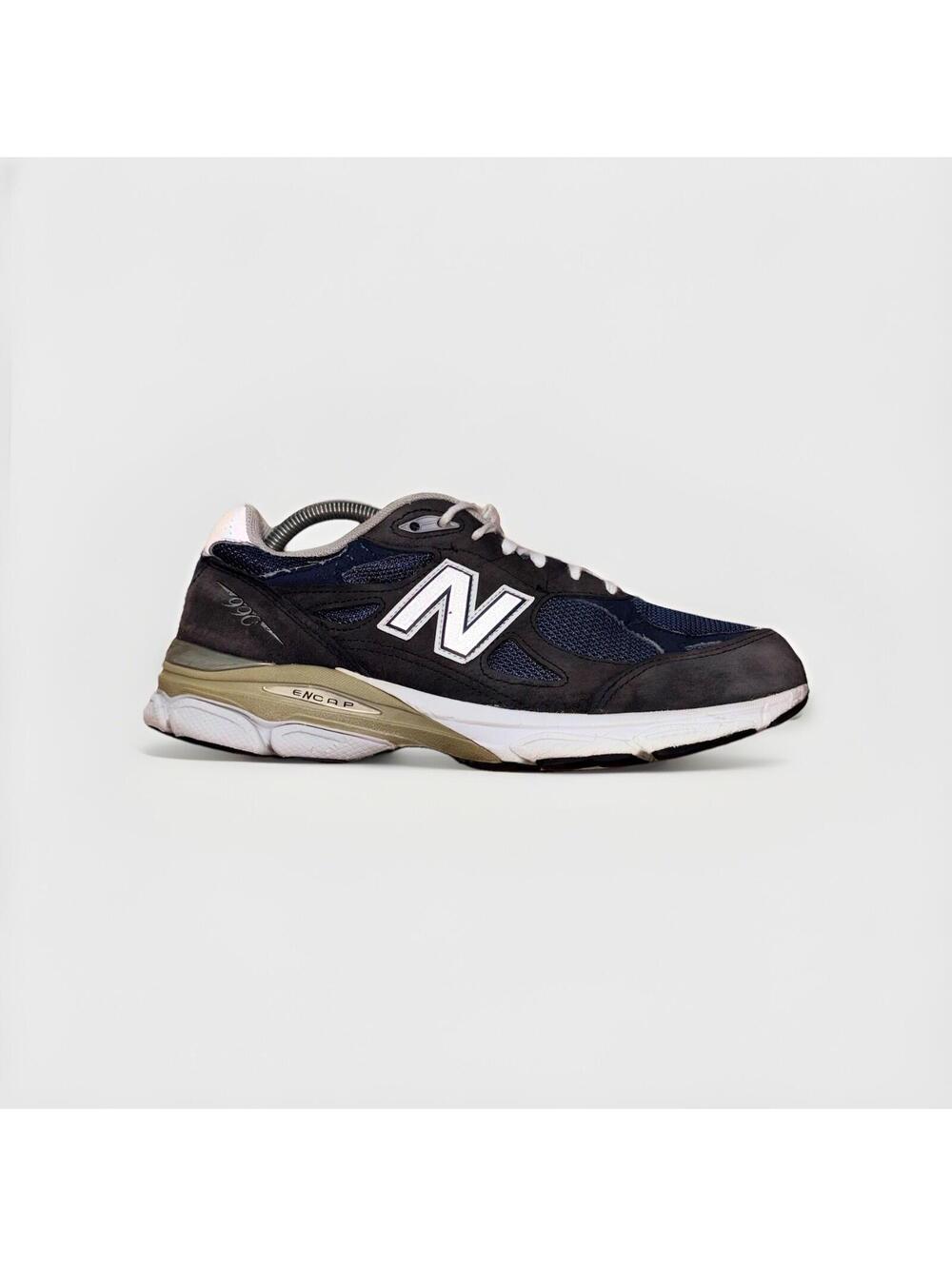 New Balance 990v3 Navy Mens 8.5 D Made In USA Running Shoes Sneakers